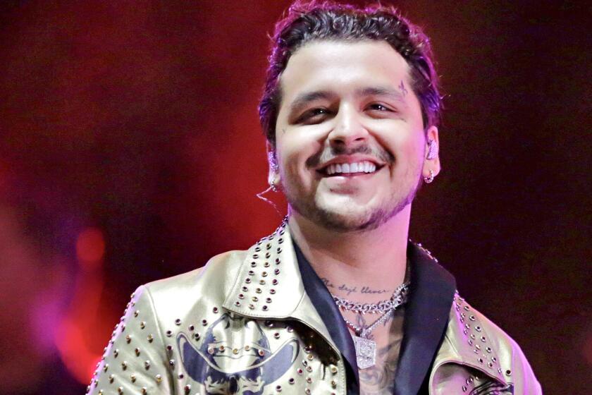 Una imagen de archivo de Christian Nodal.