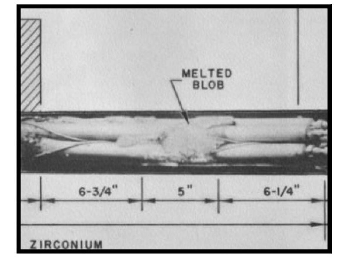 A black-and-white image shows the words "Melted Blob" over some tubing.