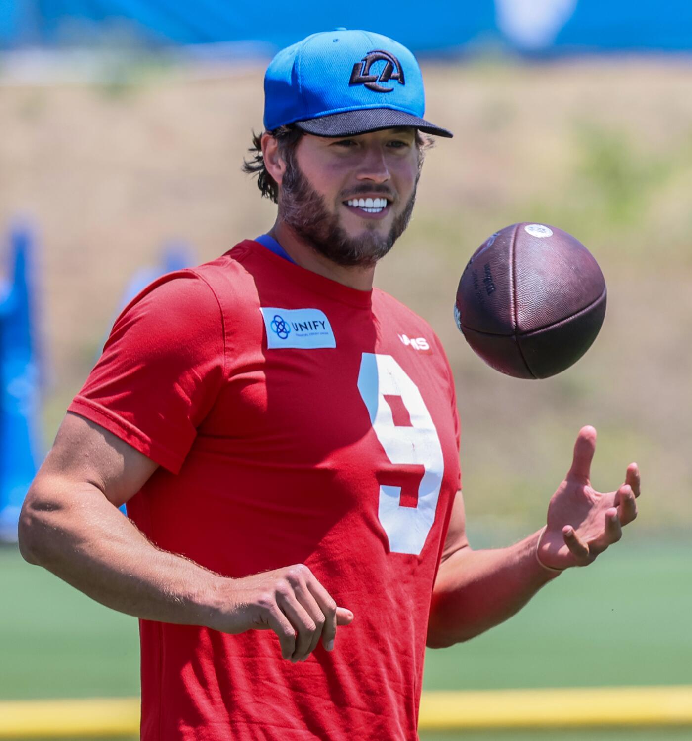 Rams adjust the contract of quarterback Matthew Stafford as training camp opens