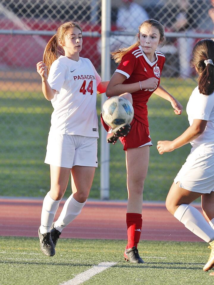 Photo Gallery: Burroughs vs. Pasadena in Pacific League girls' soccer