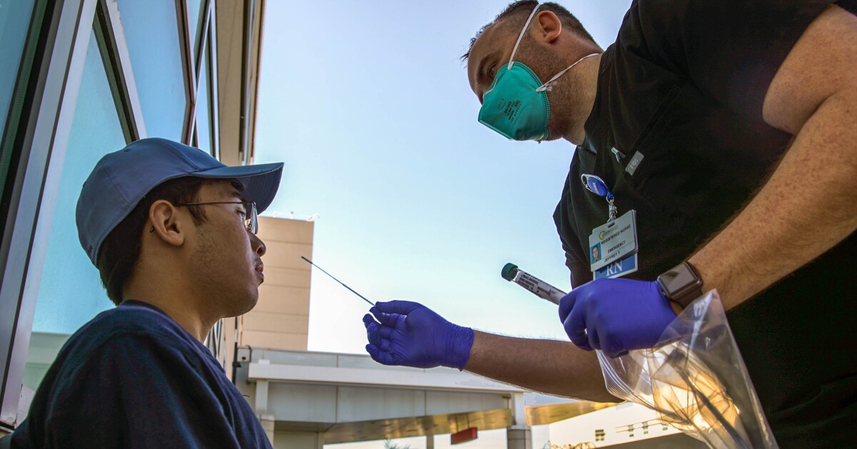 LA County mencatat peningkatan hampir sepuluh kali lipat dalam kasus virus corona