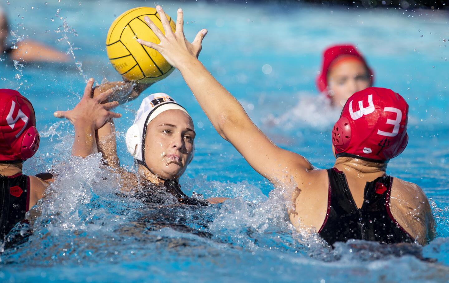 Photo Gallery: Huntington Beach plays San Clemente in a girls' CIF water polo match