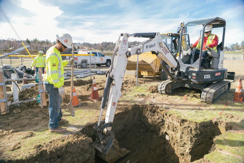 A San Diego Gas & Electric project to place power lines underground.