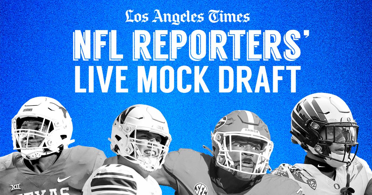 2023 NFL mock draft live: Team reporters make first-round picks - Los  Angeles Times