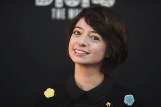 Kate Micucci arrives at the premiere of "Dicks: The Musical" on Monday, Sept. 18, 2023, at the Fine Arts Theater in Beverly Hills, Calif. (Photo by Richard Shotwell/Invision/AP)