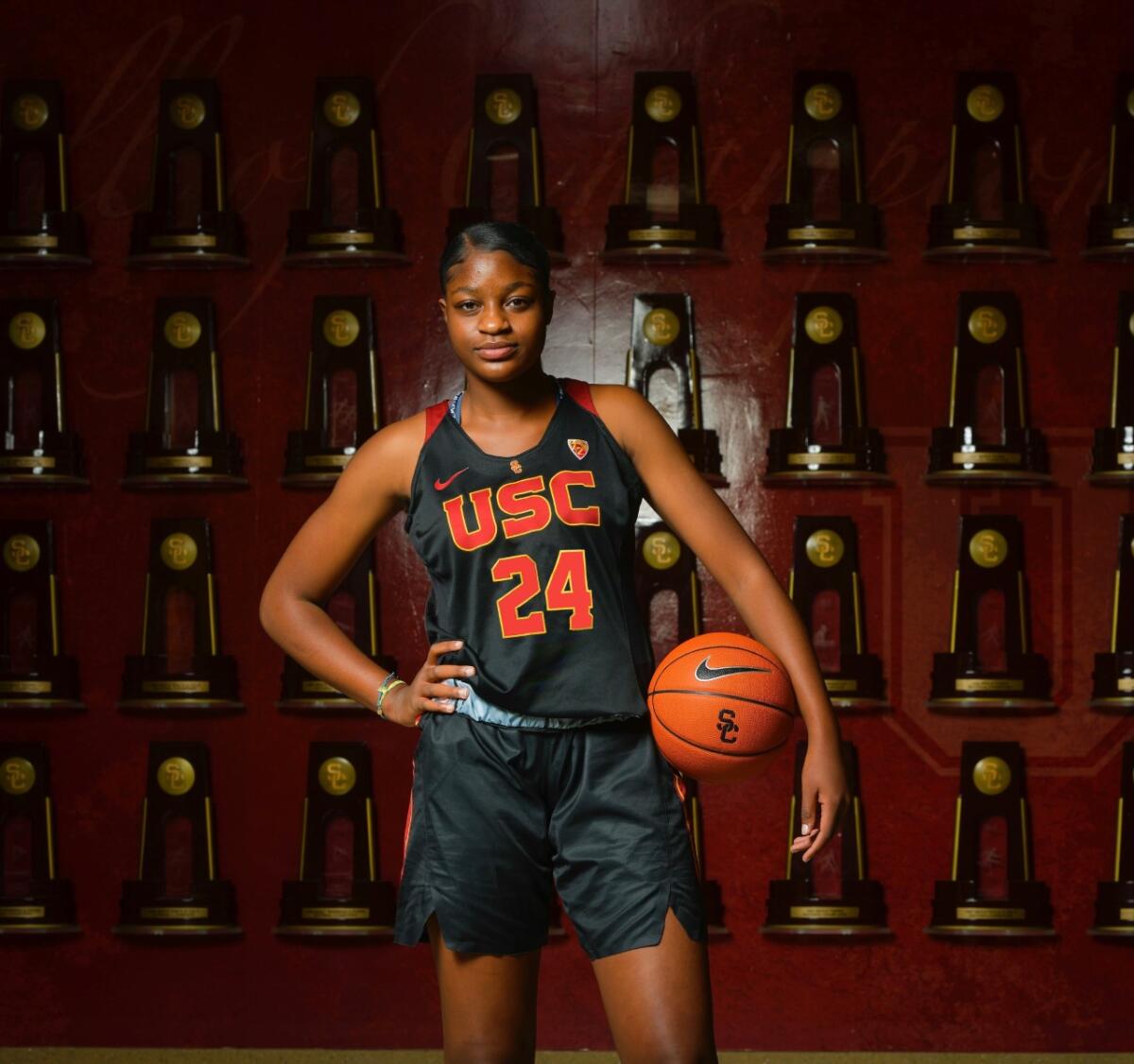 Clarice Akunwafo of Rolling Hills Prep, a USC signee, was named a McDonald's All-American.