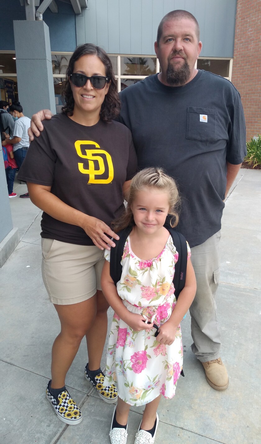 Chela and Paul Parker are transitioning their daughter, Lili, from Cozy Cubs Day Care to kindergarten.