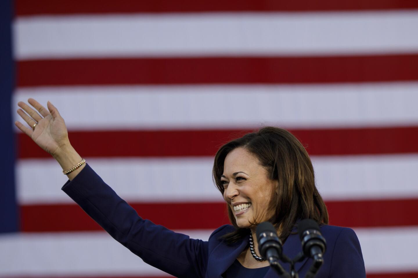 Sen. Kamala Harris launches her presidential campaign in her hometown of Oakland in January 2019.