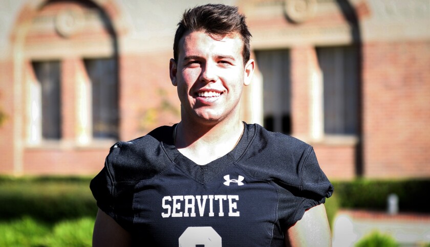 Servite tight end Jake Overman has drawn a lot of attention from Pac-12 schools.