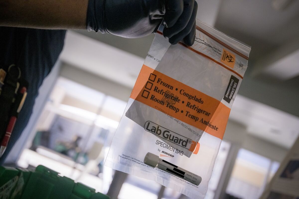 UC San Diego students are voluntarily taking self-administered novel coronavirus tests.
