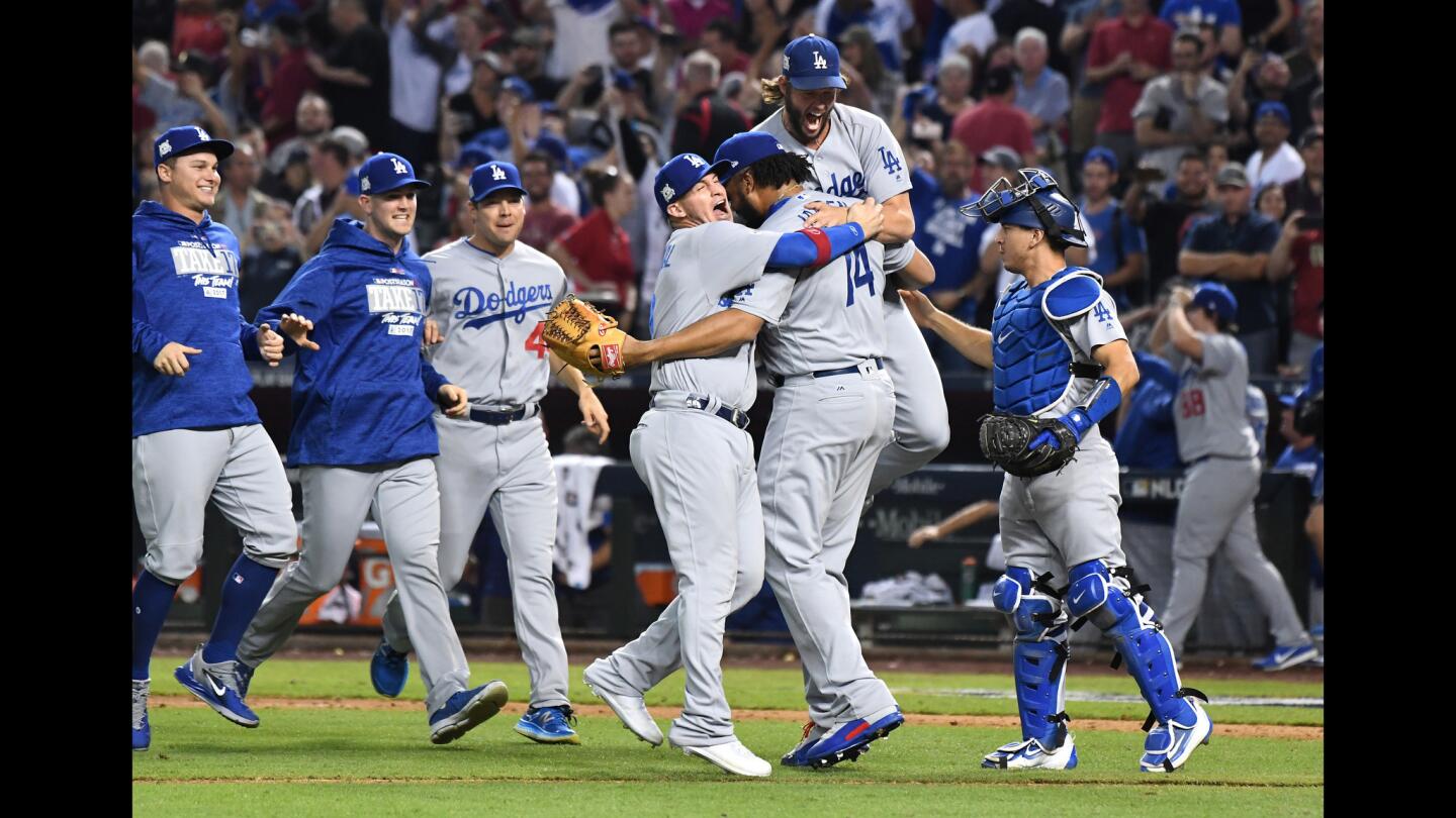 Kenley Jansen, Yasmandi Grandal, Clayton Kershaw