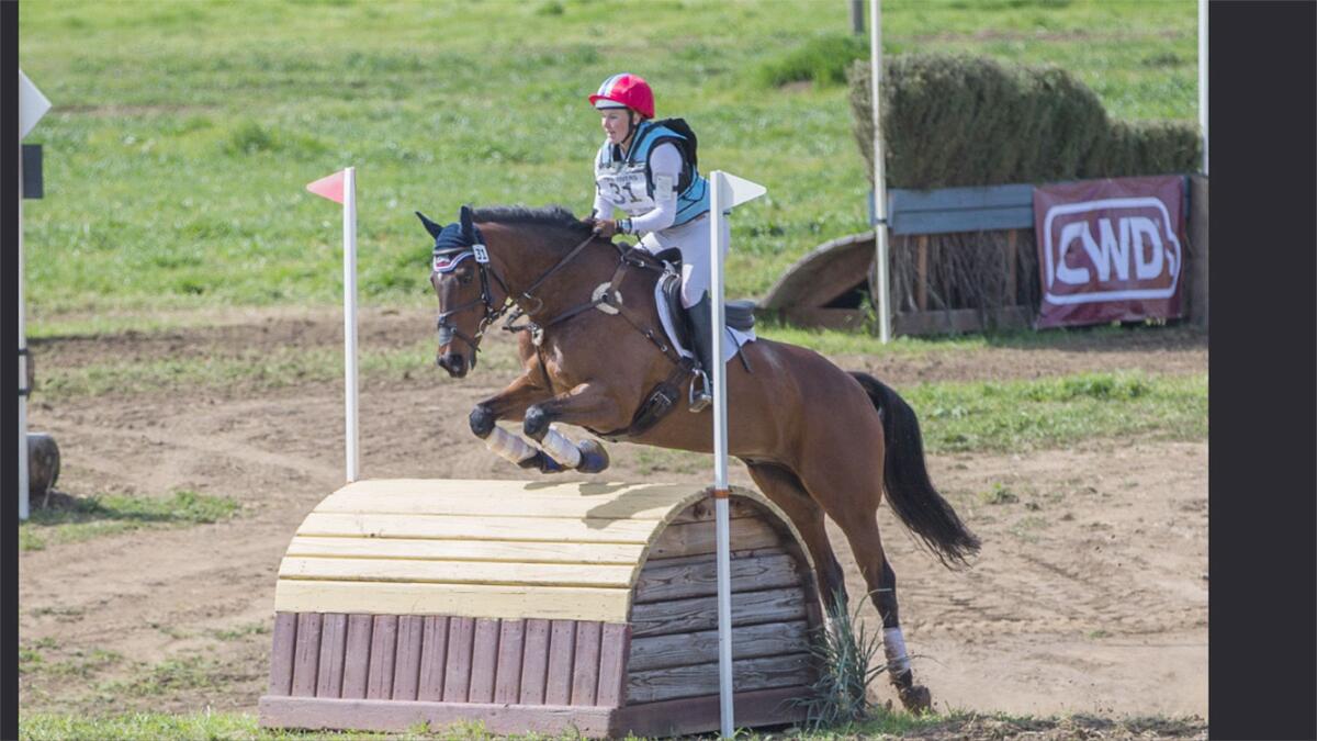 Ramona High Class of 2017 valedictorian Kaley Sapper is in Montana this week competing in the Junior Olympic North American Junior and Young Rider Championship. (Courtesy photo)