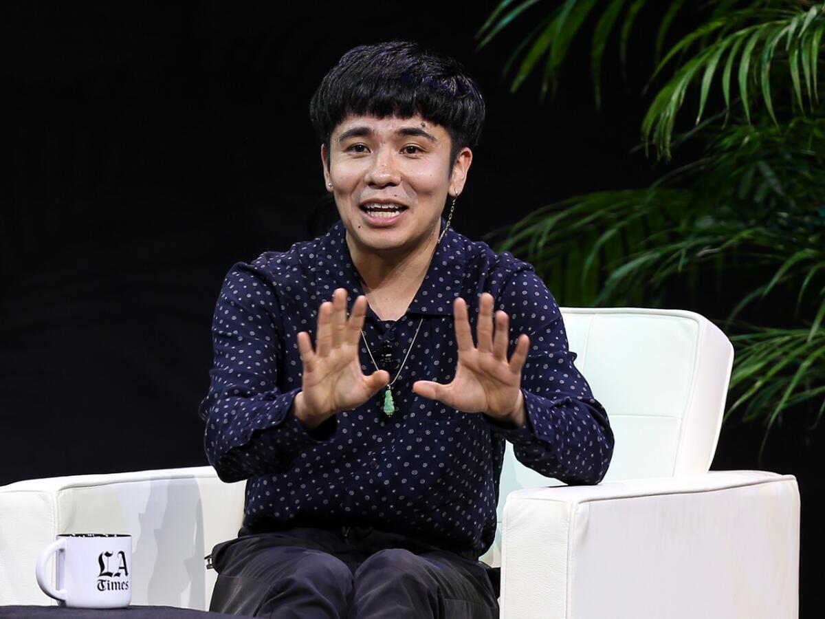 Ocean Vuong joined book club readers at The Montalban Theatre in Hollywood.