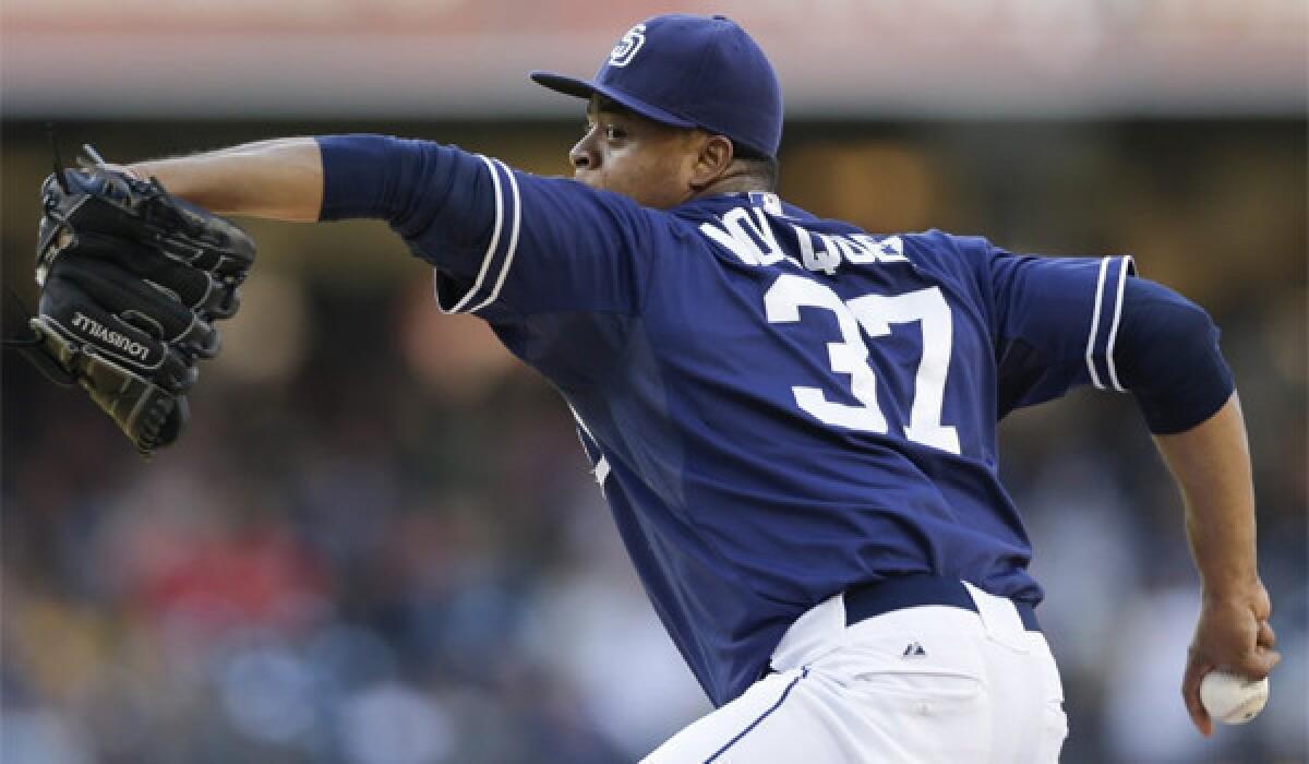 The Dodgers have agreed to a deal with pitcher Edinson Volquez, who was released by the San Diego Padres on Tuesday.