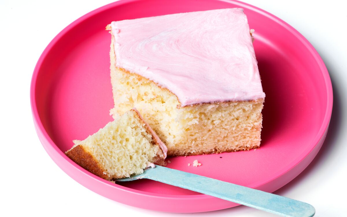Pink Birthday Sheet Cake