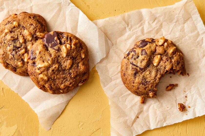 Classic chocolate chip cookies get a grown-up spin with toffee-like coconut sugar and chewy puffed brown rice.