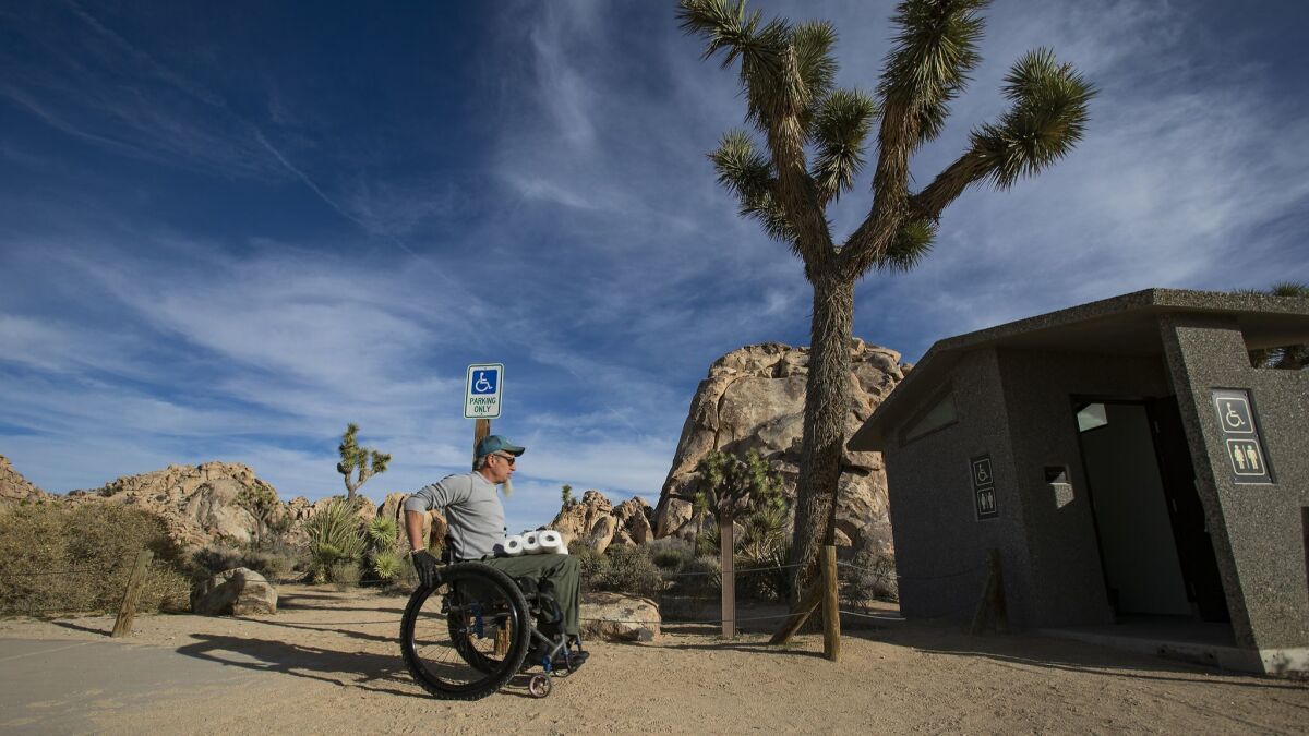 Rand Abbott took it upon himself to clean and restock bathrooms at Joshua Tree National Park.