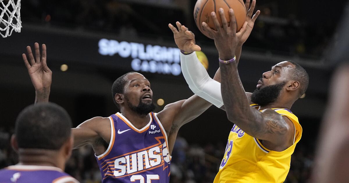 LeBron James and Kevin Durant perform well, but Lakers lose to Suns in final preseason game