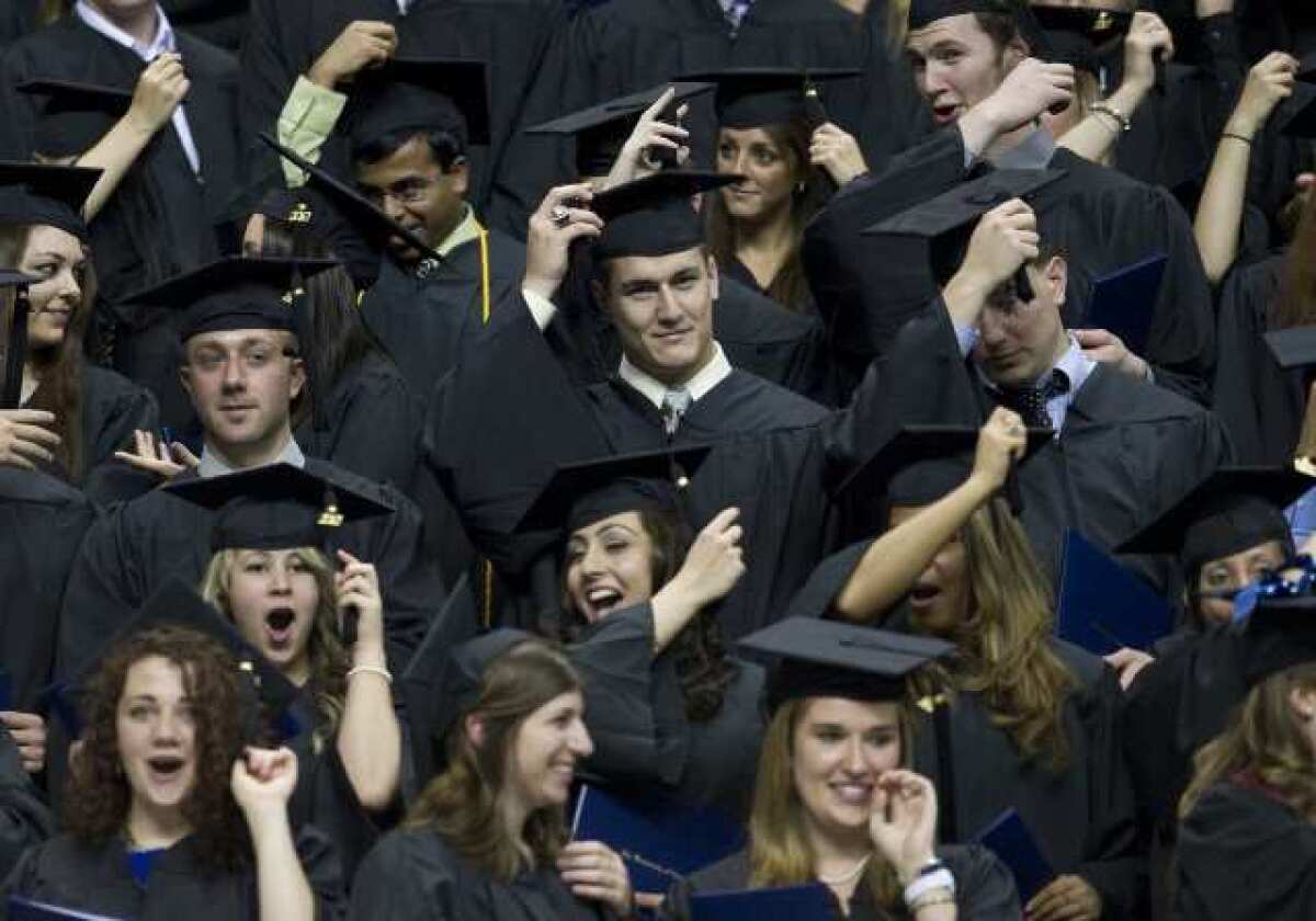 They're happy now.... A new report from Rutgers University found that half of workers who graduated after 2006 don't have a full-time job.