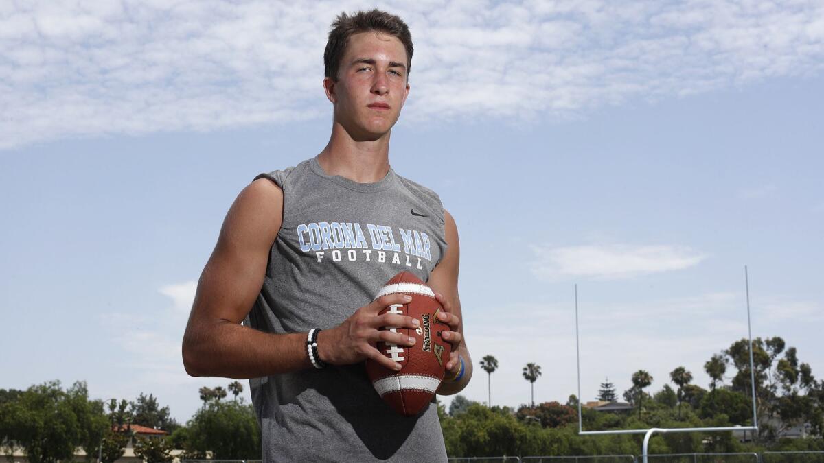 Corona del Mar High junior wide receiver John Humphreys was recently offered football scholarships by Stanford and USC.
