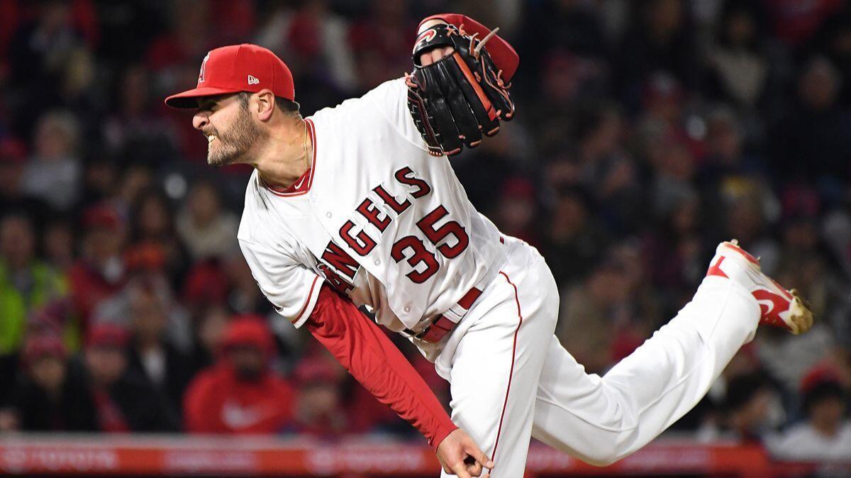 Angels pitcher Nick Tropeano went on the DL because of what the team called inflammation in his right shoulder.