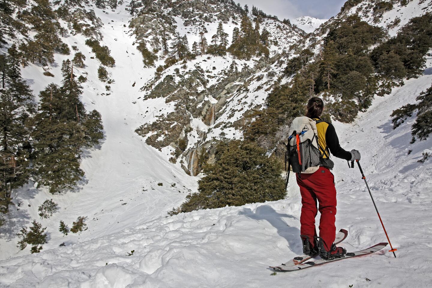 San Antonio Falls wintery scene at Mt. baldy