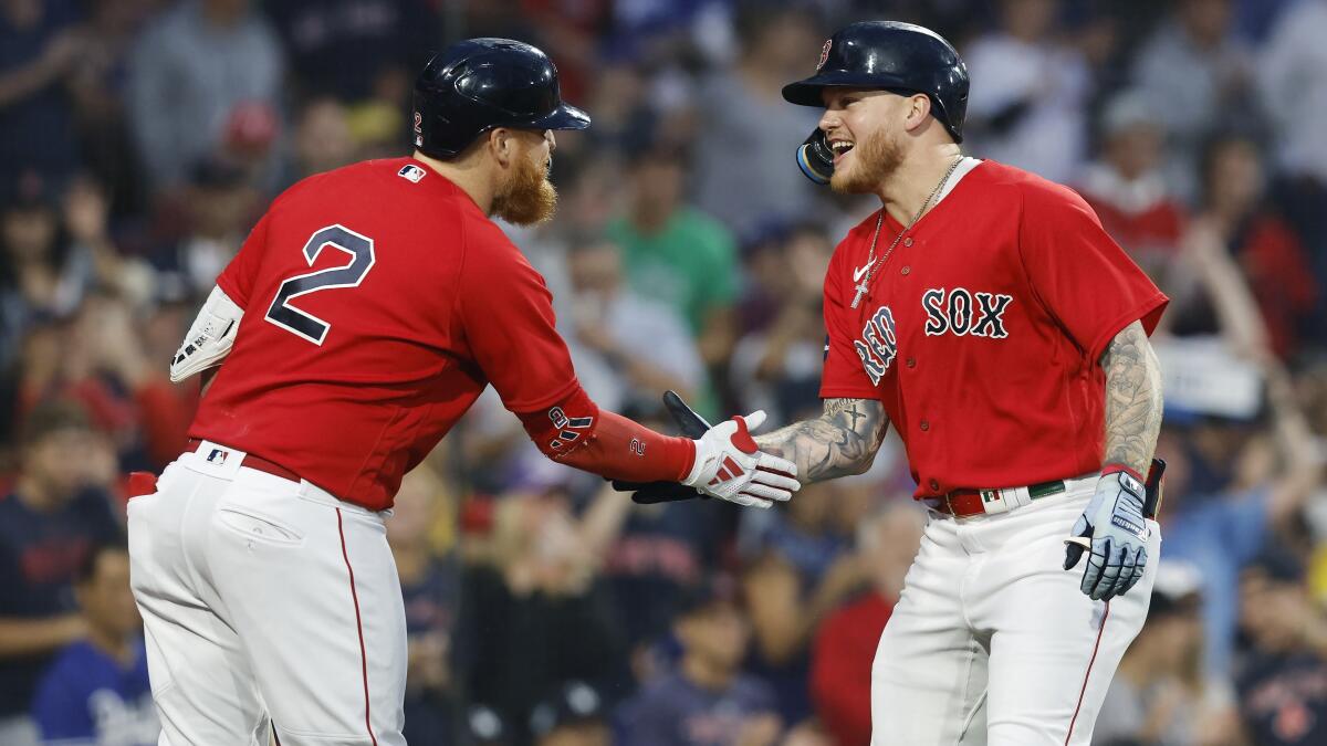 Ex-Dodgers Turner, Verdugo lift Red Sox to chaotic 8-5 victory over LA