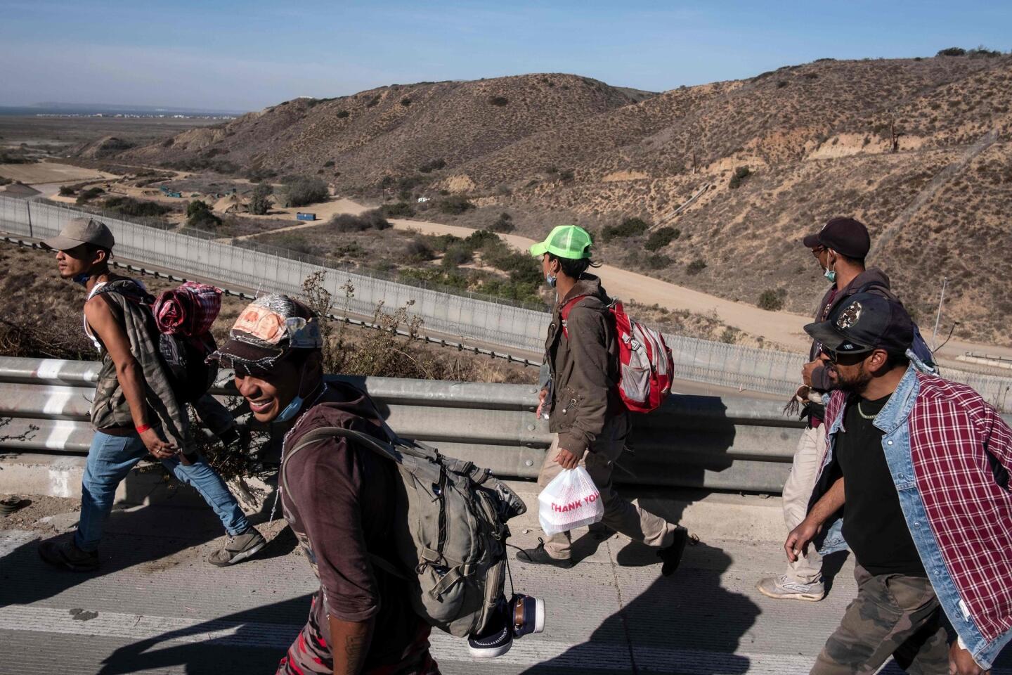 Migrantes en Tijuana