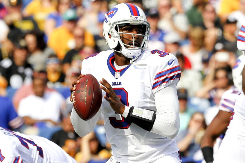 Quarterback EJ Manuel is likely to start for the Bills on Sunday with Tyrod Taylor injured.