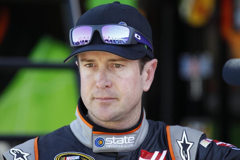 Kurt Busch at the Charlotte Motor Speedway on Oct. 9, 2014.