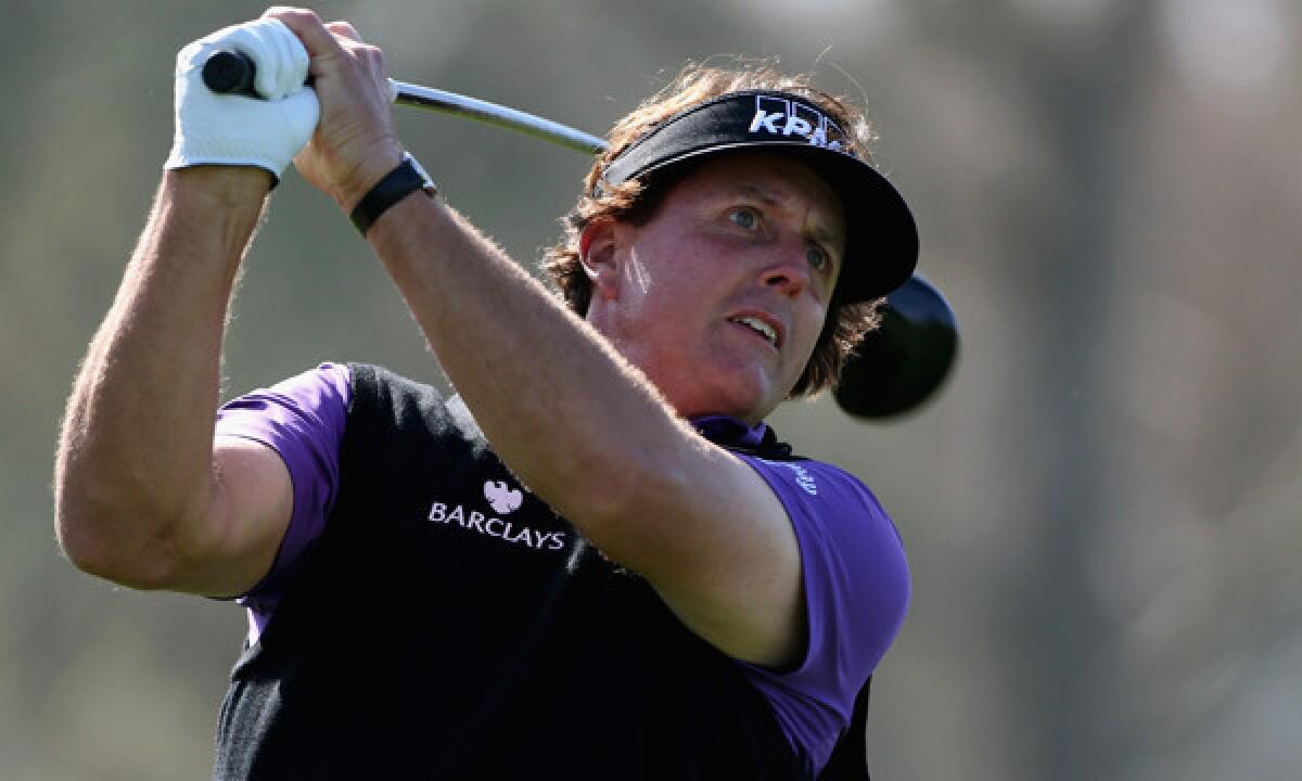 Phil Mickelson withdrew from last week's Farmers Insurance Open because of back pain.