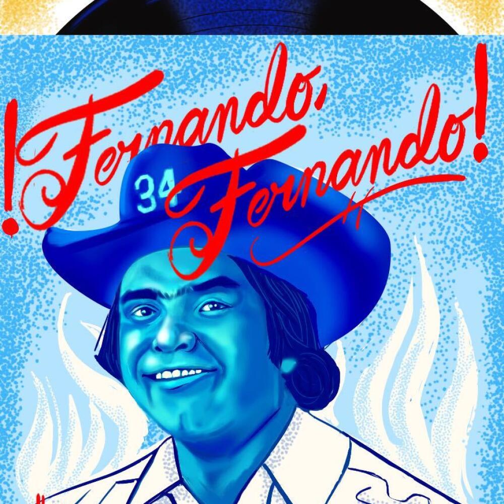 Illustration of Fernando Valenzuela