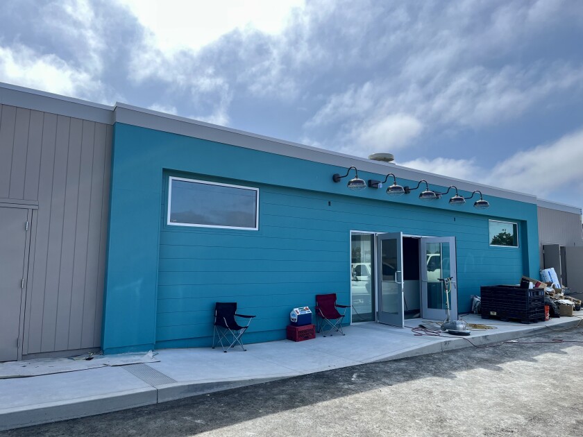 The new-look Solana Beach School District office on North Cedros Avenue.