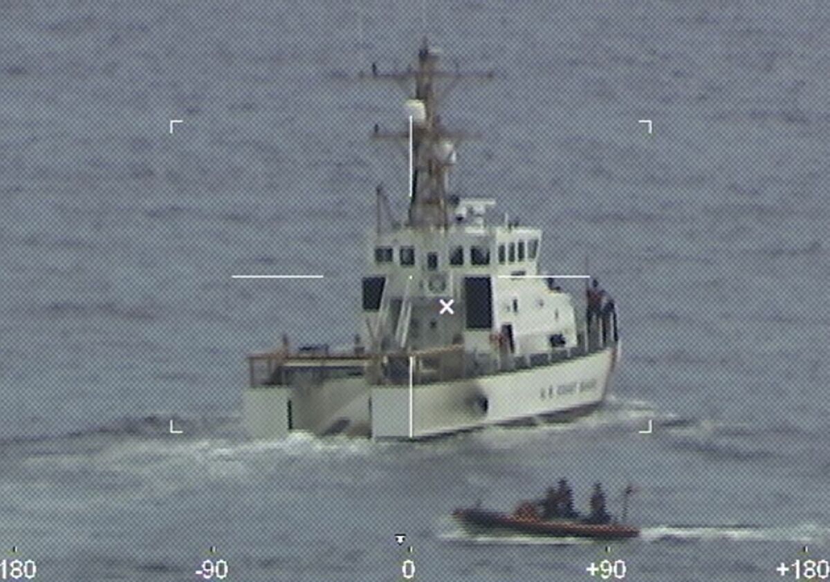 Coast Guard cutter in waters off Florida