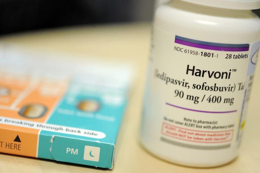 Harvoni is one of the new breakthrough drugs for Hepatitis C. (Lloyd Fox/Baltimore Sun/TNS via Getty Images) ** OUTS - ELSENT, FPG, CM - OUTS * NM, PH, VA if sourced by CT, LA or MoD **