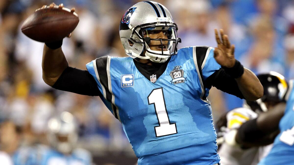 One would think that quarterback Cam Newton and the Panthers are prohibitive favorites to improve to 11-0 with a win on Thanksgiving Day over the Cowboys, but Dallas is a 1 1/2-point favorite.