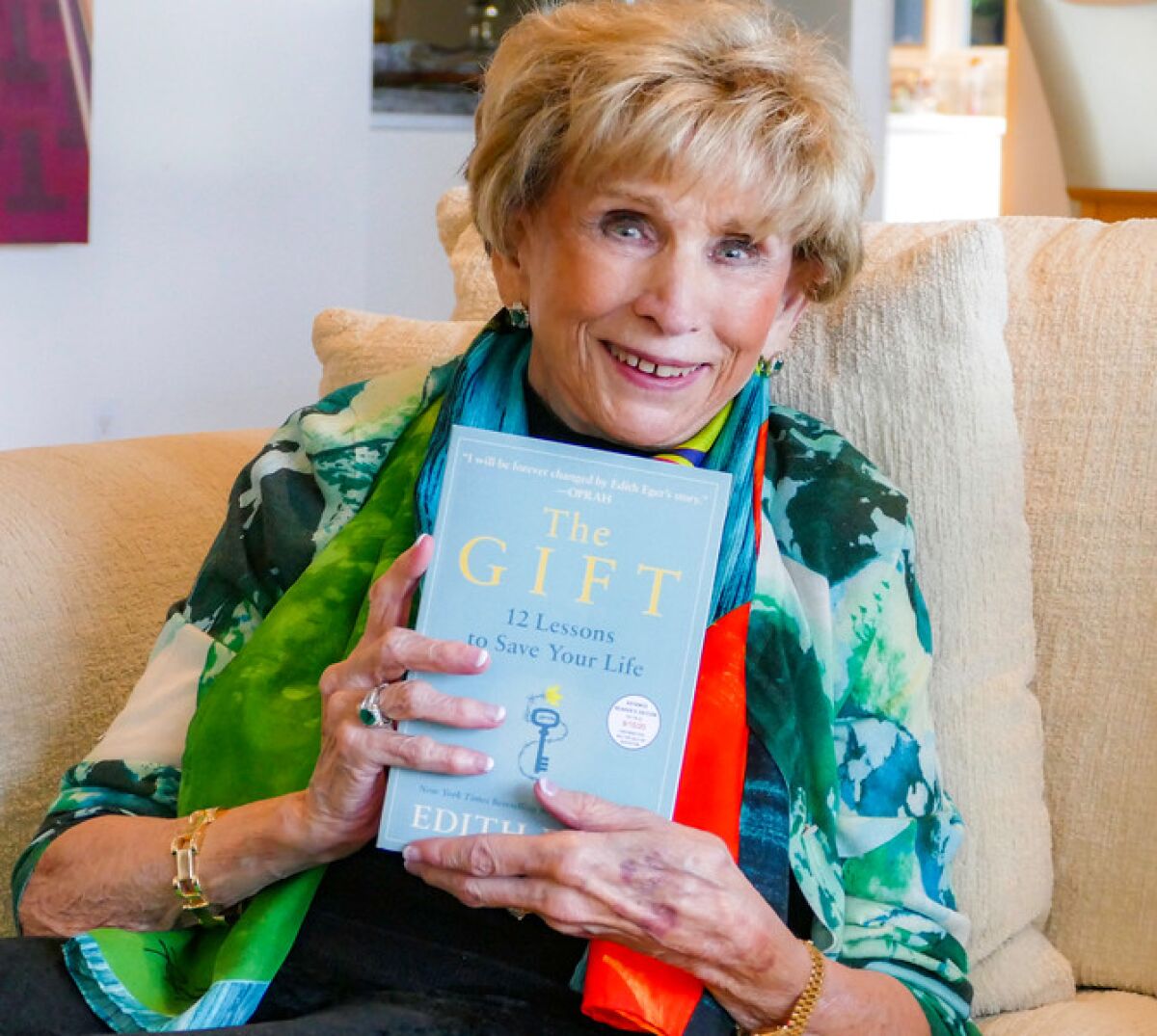 La Jollan Edith Eger, a Holocaust survivor and clinical psychologist, has written her second book, "The Gift."