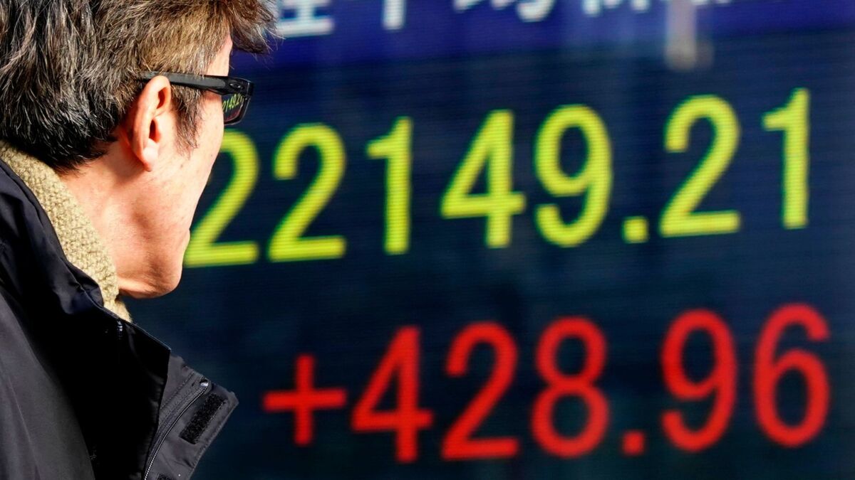 Asian markets were higher Monday after Wall Street gains last week, as investors' jitters showed signs of easing. Many major markets were closed for holidays.