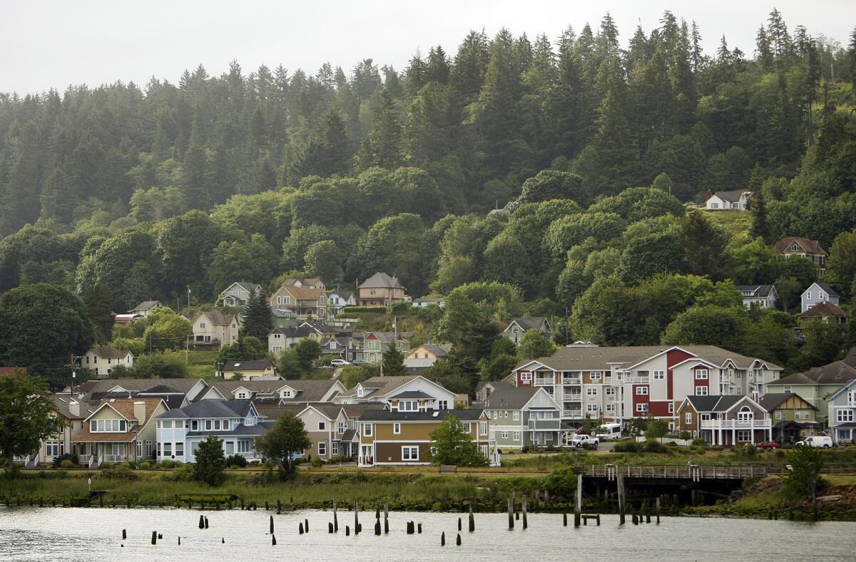 Astoria, Ore., near the Pacific Ocean along the Columbia River, can whet your appetite for rainy spots. It gets about 67 inches a year.