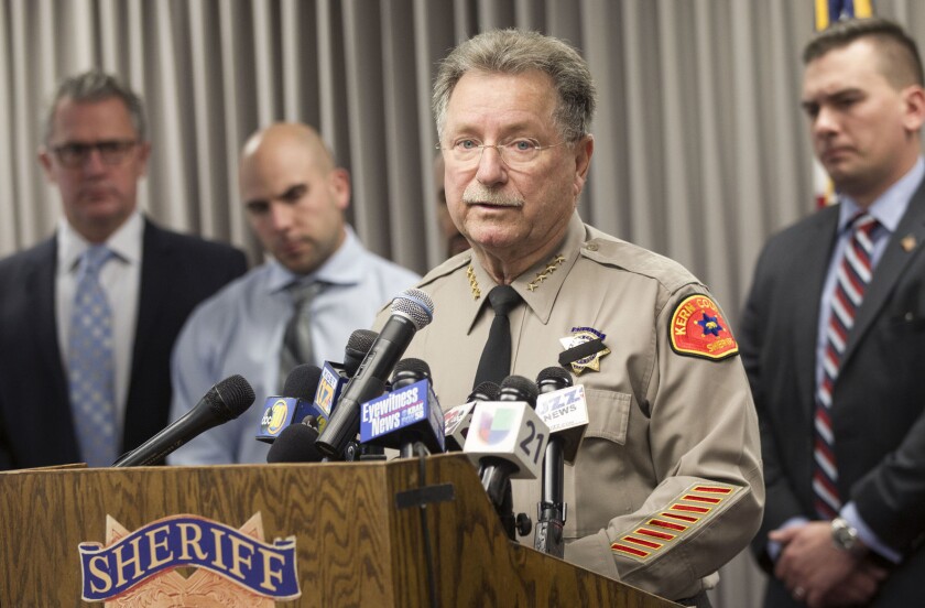 Sheriff Donny Youngblood at a news conference
