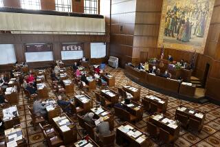 The Oregon Senate is seen in session at the state capitol in Salem, Ore., Thursday, June 15, 2023. Enough Republican members showed up in the Oregon Senate on Thursday to end a six-week walkout that halted the work of the Legislature and blocked hundreds of bills, including some on abortion, transgender health care and gun safety. (AP Photo/Andrew Selsky)