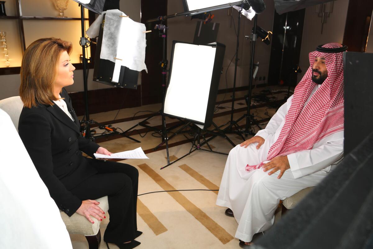"CBS Evening News" anchor Norah O'Donnell's interview with Crown Prince Mohammad bin Salman airs Sunday on the 52nd season premiere of "60 Minutes."