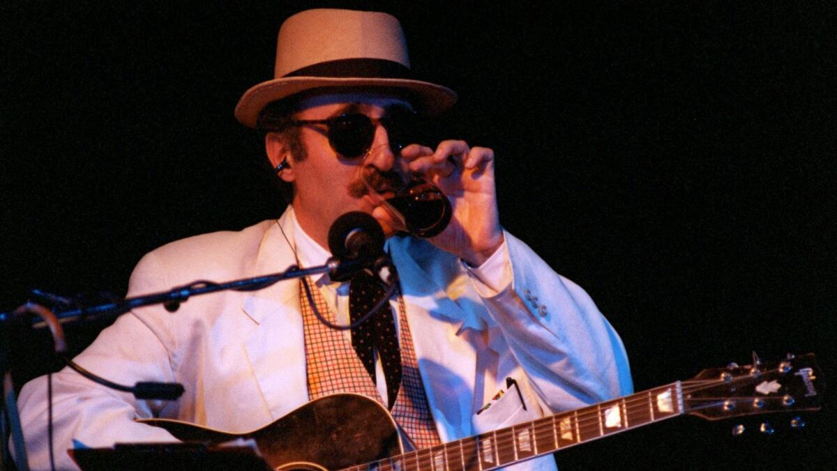 Leon Redbone onstage at the Coach House in San Juan Capistrano in 1996.