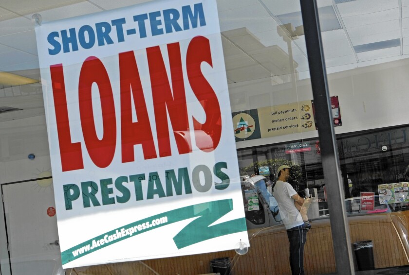 About 2.5 million households use payday loans annually, according to a 2013 survey by the Federal Deposit Insurance Corp.