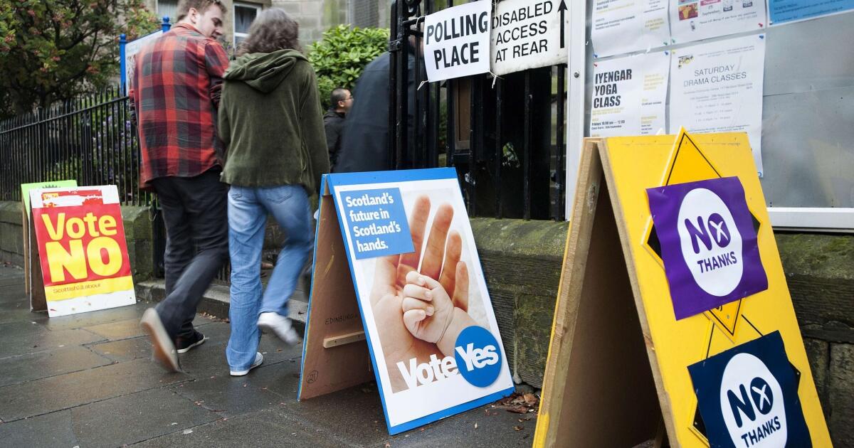 Scotland a flurry of last-minute campaigning for independence vote
