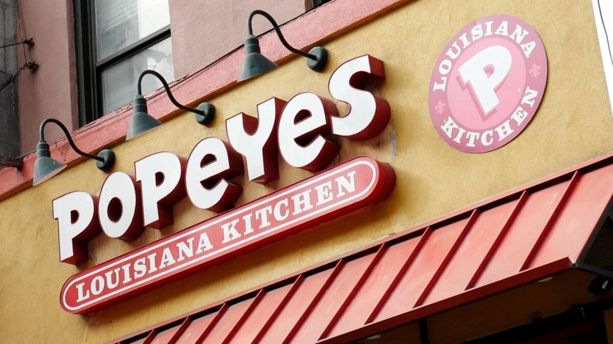 The deal gives Popeyes shareholders $79 a share, a 19% premium from its Friday closing price.