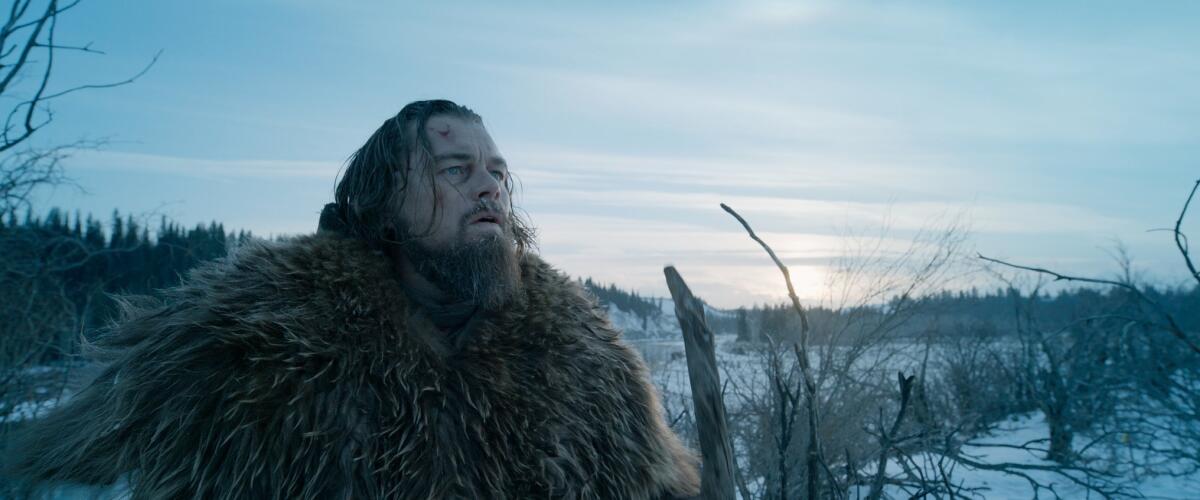 Leonardo DiCaprio as Hugh Glass, in a scene from "The Revenant."