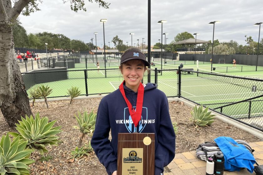Mika Ikemori again finished runner-up Thursday in the CIF Southern Section Individuals singles tournament.