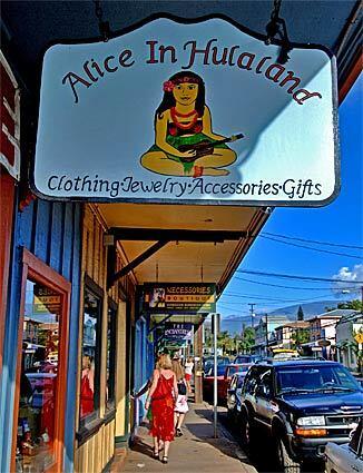 Quaint streets full of small shops in the town of Paia on Maui are representative of old Hawaii, an atmosphere that locals want to maintain.