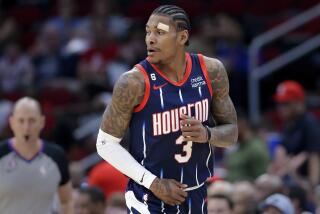 Houston Rockets guard Kevin Porter Jr. in a game against the Detroit Pistons.